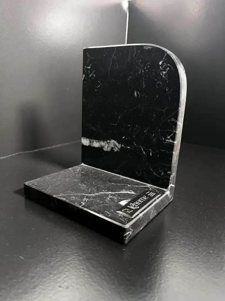 Liber Niger - Serre-livres en marbre Marquina